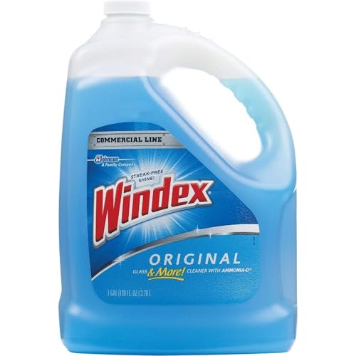 Windex 1 Gallon Glass Cleaner Refill with Dissolve Pod - Streak-Free & Quick-Drying