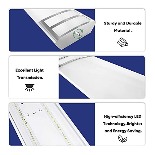 ANTLUX 4ft LED Flush Mount Linear Lights 40W 4500lm Kitchen Light