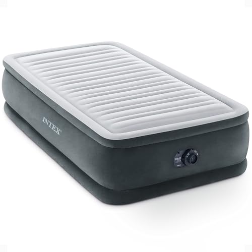 Twin Size Air Mattress with Built-In Pump – Dura-Beam Deluxe 13" Comfort