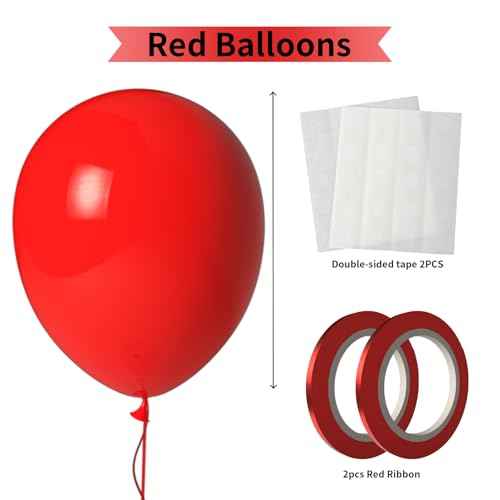 Red Balloons 100 Pack 12 Inch Red Latex Balloons for Graduation Wedding Valentine's Day Christmas Engagement Birthday Party Decorations