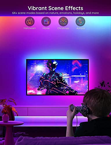 Govee 16.4ft RGBIC LED Strip Lights with Voice & App Control, Dynamic Colors
