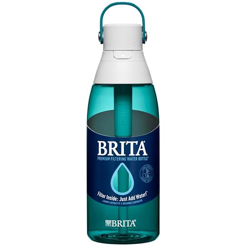 Brita 36 oz Premium Filtering Water Bottle - Sea Glass, BPA-Free, Reusable