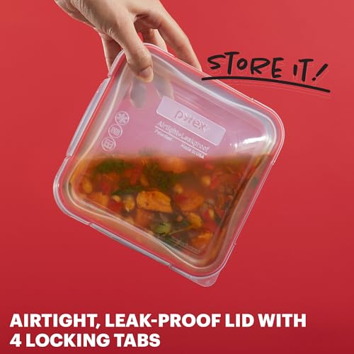 Pyrex Freshlock 10-Pack Glass Food Storage Containers - Airtight & Leakproof Set