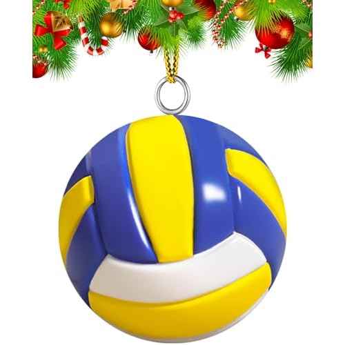 Volleyball Ornament Volleyball Gifts for Teen Girls Players Birthday Keepsake for Christmas Tree Decorations