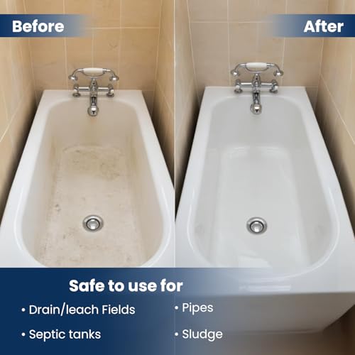 Septic Drain Field Cleaner Tablets – 20 Count, 10-Month Supply, Eco-Friendly Maintenance