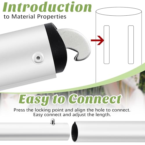 Zonon Adjustable Crossbar for Backdrop Stand 4-10 ft, Durable Double Layer Design