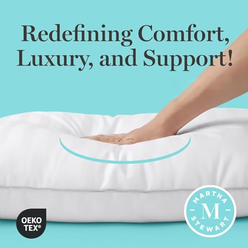 Queen Size Pillow Set of 2 - White, Soft Cotton, Supportive & Plush