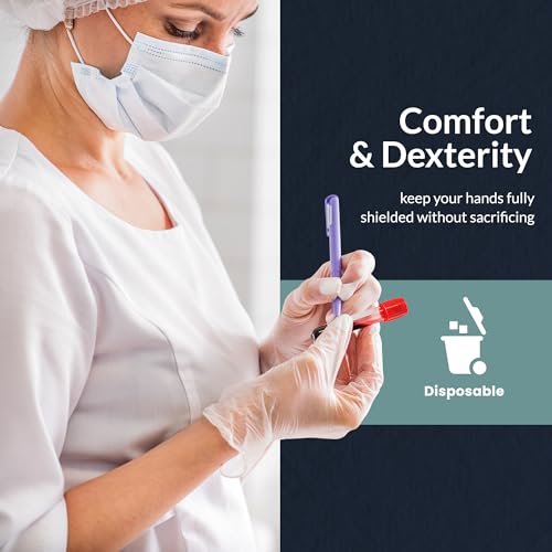 Medical Exam Gloves Large 1000 Count Powder & Latex-Free Vinyl Disposable