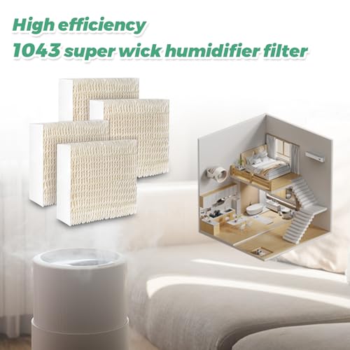 1043 Super Humidifier Wick Filters 4-Pack for Essick Air & Bemis Space Saver Series