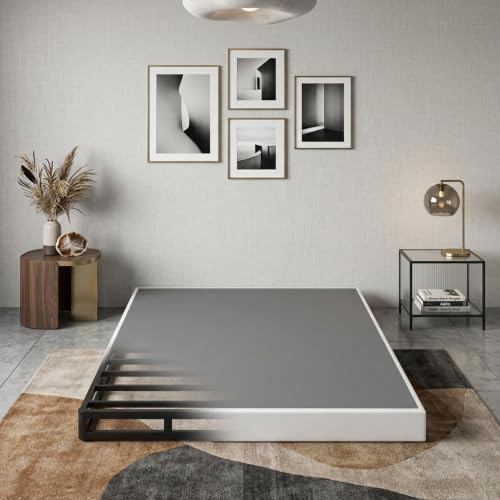 Queen Low Profile Box Spring 5 Inch Mattress Foundation - Easy Assembly Steel Frame