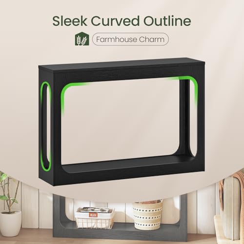 CHOEZON Black Console Table 47.2 inches Minimalist Entryway & Living Room Decor