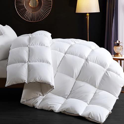 Ubauba King Size Down Duvet Insert All-Season Cooling Touch Hotel Quality White 106 x 90"