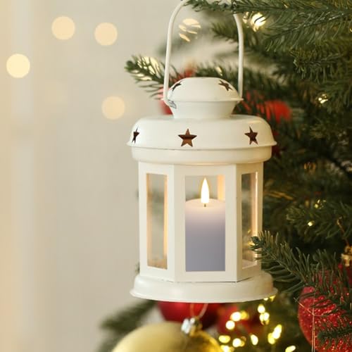 GenSwin C-White-6 Flameless Wax Votive Candles with Remote Timer, 3D Flickering Light