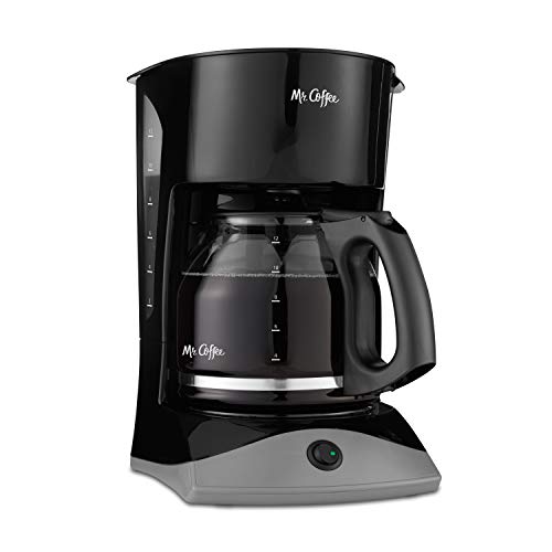 Coffee Maker 12 Cups with Auto Pause & Glass Carafe - Black