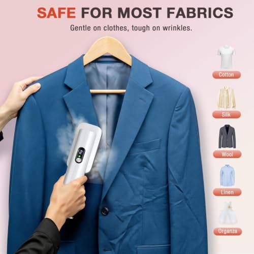Nesmar G5 Pro Travel Clothes Steamer White 110-240V Portable Handheld Iron