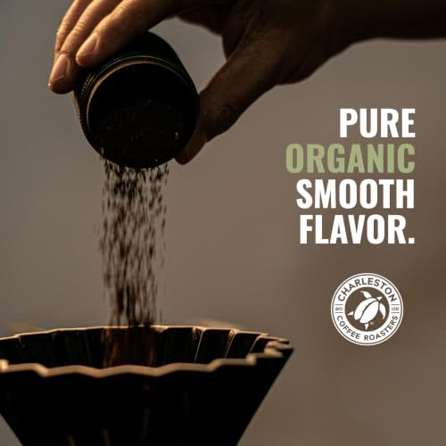 Organic Ground Coffee - Charleston Organic / 28oz - Medium Roast, Smooth & Bold
