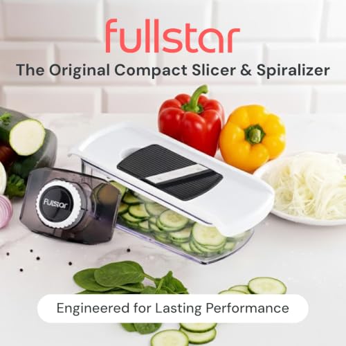 Fullstar Pro Mandoline Slicer 6-in-1 Kitchen Prep Tool - White