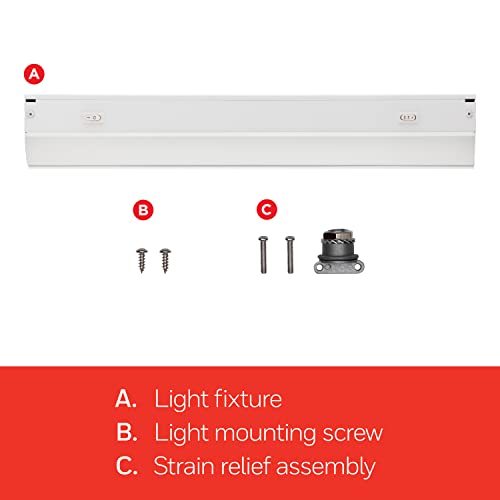 UltraPro 24 Inch Hardwired Dimmable Under Cabinet Light - White Select / Bright Select