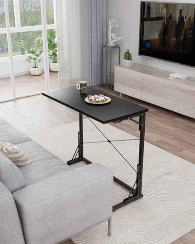Vantic 31.5-Inch Folding TV Tray Table for Eating - Black