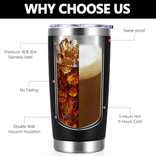 Qtencas Son-In-Law 20oz Insulated Travel Tumbler – You Are an Amazing Son-In-Law & One Incredible Dad – Black