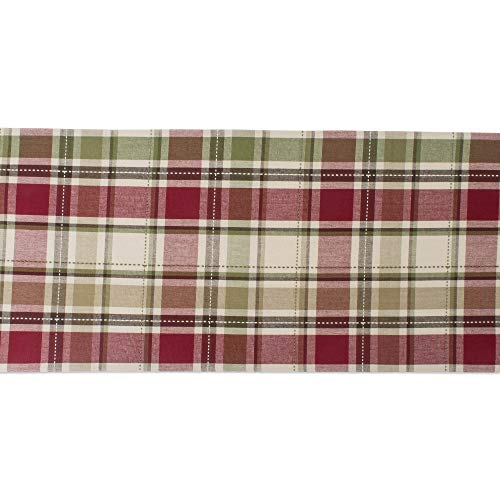 DII Fall & Thanksgiving 13x72 Inch Cotton Table Runner - Rustic Plaid Home Decor