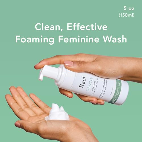Rael Gentle Feminine Wash Foaming Cleanser 5 oz Pack of 4 – Sensitive Skin, Natural Ingredients