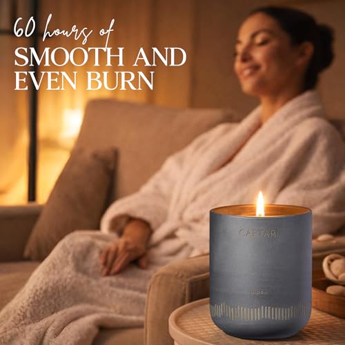 Luxury Aromatherapy Candle - Jasmine & Neroli Scented, 60 Hour Burn - Coconut Soy Wax, Gift-Ready Home Spa Candle
