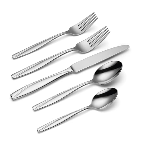 Oneida Camlynn Mirror 45-Piece Flatware Set for 8 - Stainless Steel, Service for 8