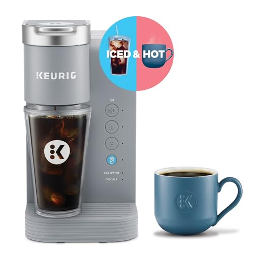 Keurig Iced & Hot Coffee Maker with 3 Cup Sizes, Removable Reservoir