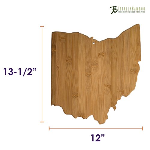 Ohio State Shaped Bamboo Serving & Cutting Board by Totally Bamboo
