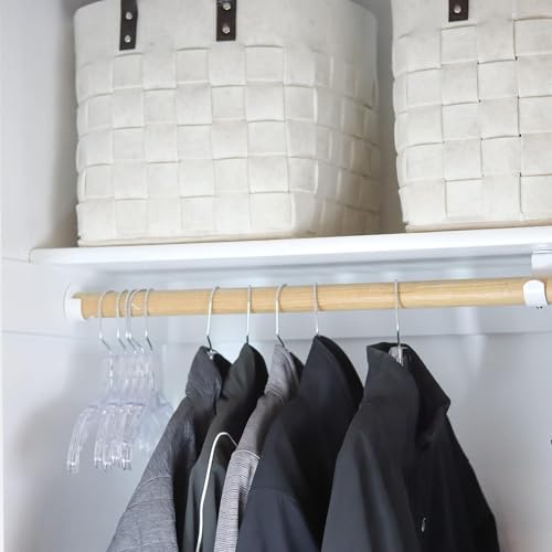 25 Pack Clear Plastic Shirt Hangers - Durable & Elegant Closet Organizers