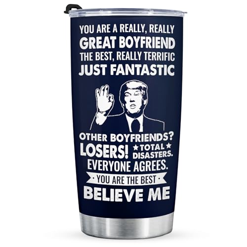 Aurahouse 20oz Boyfriend Tumbler – Funny Gift Cup Mens Birthday