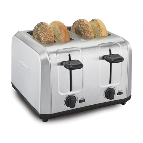 4-Slice Toaster with Extra Wide Slots, Adjustable Shade & Crumb Tray