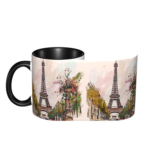Paris Eiffel Tower Coffee Mug 11OZ Funny Ceramic Tea Cup Kitchen