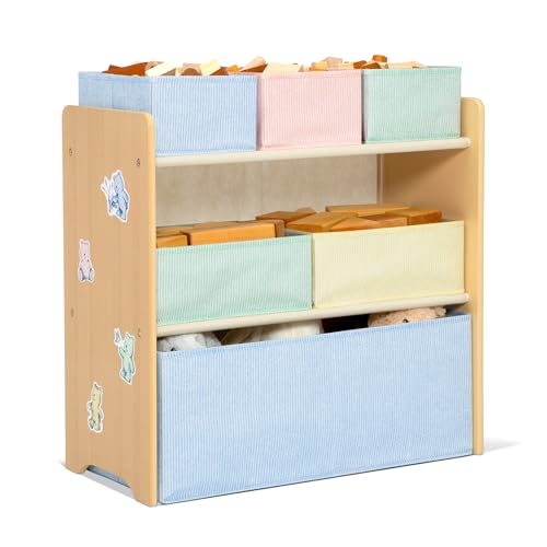 Delta Children Pastel GapKids 6-Bin Toy Organizer - Greenguard Gold Certified, Kids Storage