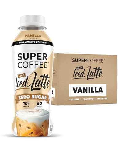 Vanilla Latte Ready-to-Drink Protein Coffee Bottles - 12 Fl Oz, Pack of 12