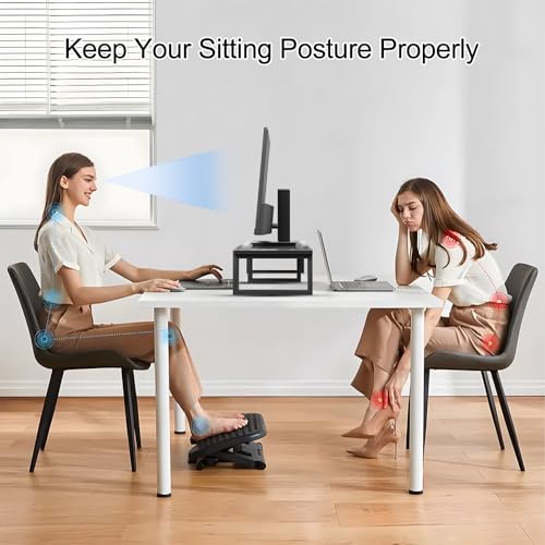 59 Inch TV Riser Stand with Steel Legs - Black, Fits 32-75 Inch TVs