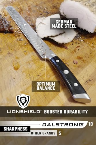 Dalstrong 12-Inch Granton Edge Carving Knife - German Steel, Full Tang