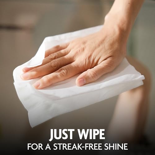 Windex Glass and Window Cleaner Wipes - 38 Count Pack of 6 - Streak-Free Surface Cleaner