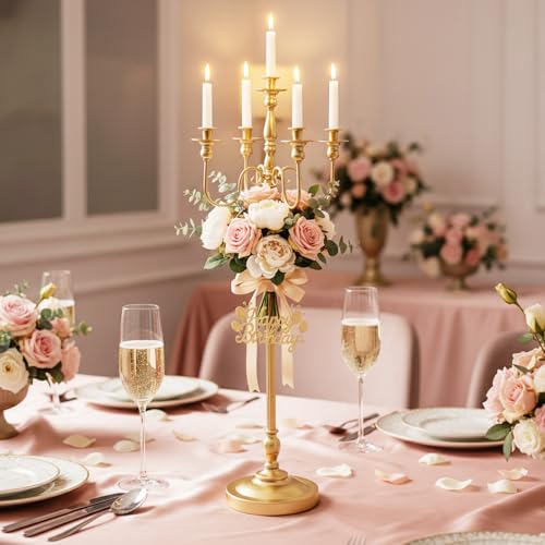 LoveCat Candlestick Holder Candelabras: 48.8" Tall Candleholders