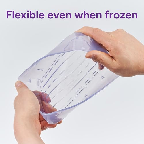 10-Piece Food Storage Freezer Containers with Lids - Flexible, BPA Free, Twist Release for Soup & Meal Prep - Variation of THIS listing 10