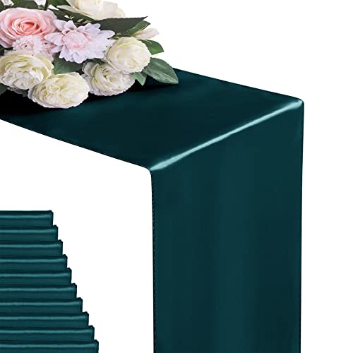 Hunte 6 Pack Satin Christmas Table Runners 12x108 Inches for Weddings & Events
