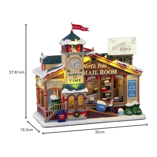Lemax North Pole Mail Room Sights & Sounds Christmas Decor with Adaptor