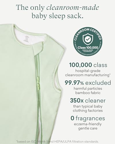 Baby Sleep Sack - Supersoft Bamboo Viscose, 1.0 TOG, 6-15 Months, Slate & Sage