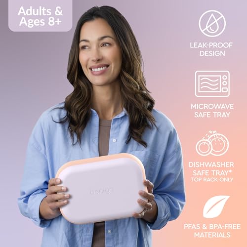 Bentgo Chill Max Leak-Proof XL Bento Lunch Box - Lavender & Peach Blossom