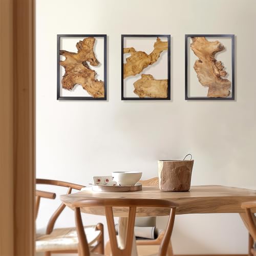 Irregular Natural Wood Wall Decor - Handcrafted Rustic Home Art - NAHARO