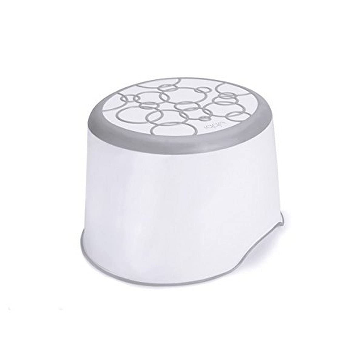 Ubbi Step Stool for Kids - Slip Resistant Toddler Stool for Potty Training | Soft Grip Safety, Gray