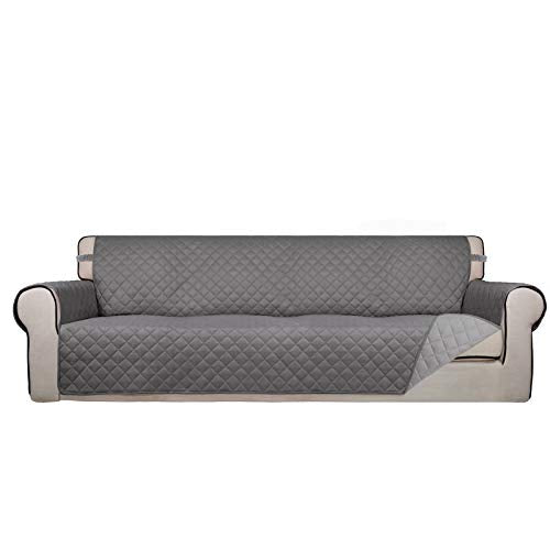 PureFit XX-Large Reversible Quilted Dog Sofa Cover 88" Gray Light Gray