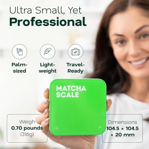 Digital Matcha Scale 0.1g Precision USB-C Rechargeable Compact Weighing Scale