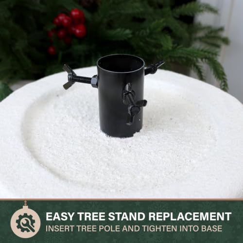Fraser Hill Farm Chimney Santa Christmas Tree Base - 15 in. Resin Stand
